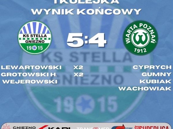 W sobotnie popołudnie na Stadionie im. Alfonsa Flinika Stella rozegrała pierwszy mecz nowego...