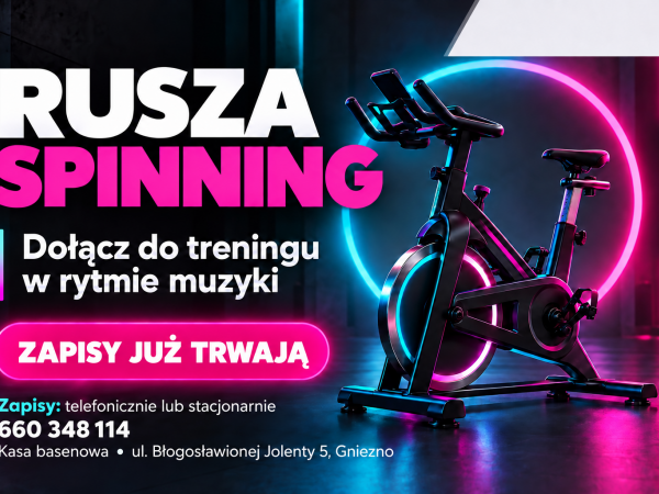 GOSiR poszerza ofertę zajęć sportowych – ruszają zapisy na spinning! To energetyczny...