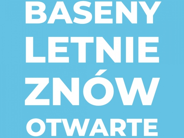 Już od jutra ponownie zapraszamy do korzystania z basenów letnich przy ul. Spokojnej. Obiekt...